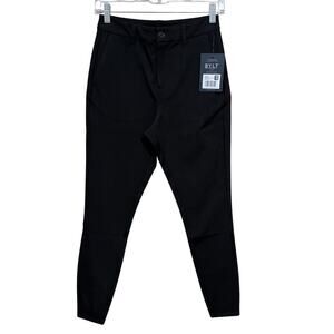 BYLT Basics Everyday Pant Women's Small Black Skinny Ankle 4-Way Stretch NEW